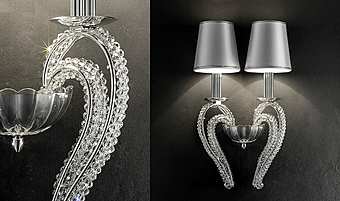 Бра MASIERO (EMME PI LIGHT) LUXURY cristalry Silver / A2