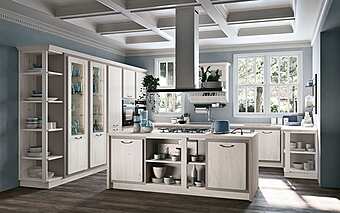 Деревянная кухня с ручками LUBE CUCINE Rebecca 1 фабрика LUBE CUCINE из Италии