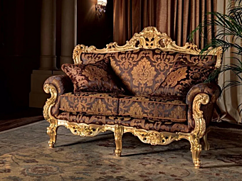 Диван с обитой спинкой на два места из ткани MODENESE GASTONE 11415 фабрика MODENESE GASTONE из Италии