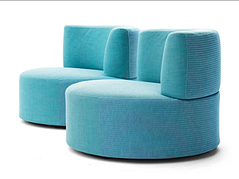 Кресло с обивкой из ткани для сада VARASCHIN BELT 221P3, 221P5/221P5A фабрика VARASCHIN из Италии