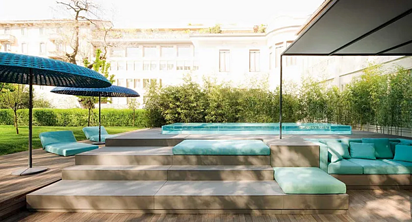 Садовый зонт из ткани PAOLA LENTI Mogambo CA12A  фабрика PAOLA LENTI из Италии. Фото №3