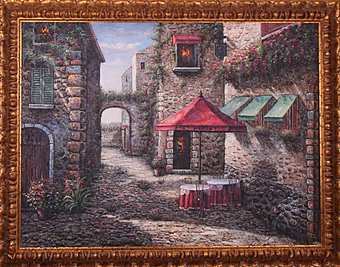 Картина итальянского мастера, холст, масло art. 218 В городе Картина итальянского мастера, холст, масло art. 218 В городе фабрика из Италии