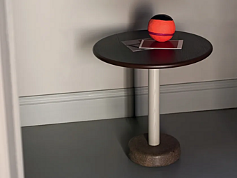 Круглый деревянный боковой столик BROSS Aretha 3405 фабрика BROSS из Италии