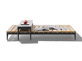 Прямоугольный кофейный столик из ироко FLEXFORM Pico Outdoor Прямоугольный кофейный столик из ироко FLEXFORM Pico Outdoor фабрика FLEXFORM из Италии
