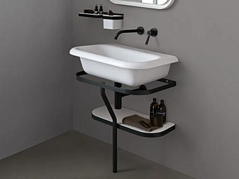 Прямоугольная раковина из материала Cristalplant AGAPE  Ottocento фабрика Agape из Италии