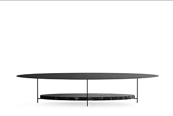 Овальный журнальный столик из мрамора Molteni & C Panna Cotta фабрика Molteni & C.(+VITRA) из Италии