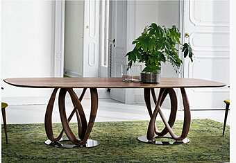 Стол PORADA Infinity tavolo ovale 2 basi L фабрика PORADA из Италии