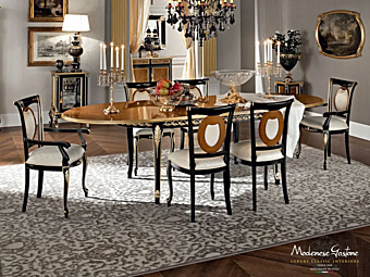 Овальный стол из массива дерева MODENESE GASTONE 12140 фабрика MODENESE GASTONE из Италии