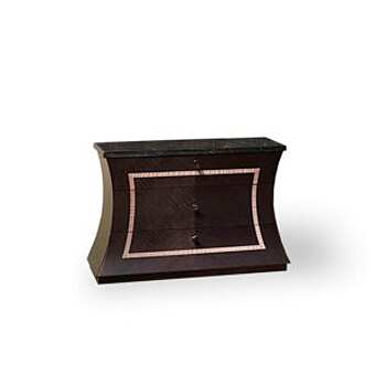 Прикроватная тумбочка из дерева с ящиками CARPANELLI Cartesio Scuro  CD30B CD31B фабрика CARPANELLI из Италии