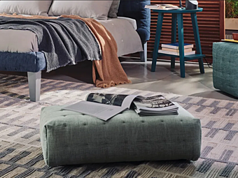 Пуф из ткани с съемным чехлом Gervasoni Pouf 80 Пуф из ткани с съемным чехлом Gervasoni Pouf 80 фабрика Gervasoni из Италии