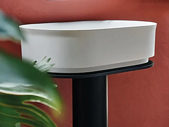Напольная раковина из материала Cristalplant AGAPE Immersion фабрика Agape из Италии