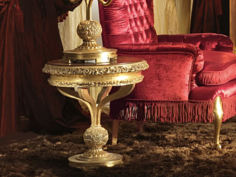 Круглый кофейный стол из дерева A.R.ARREDAMENTI SRL Royal 716 фабрика A.R.ARREDAMENTI SRL из Италии