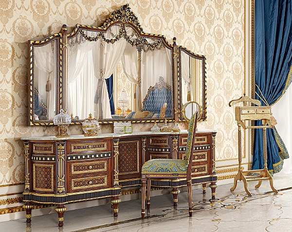 Большая классическая спальня Modenese Gastone фабрика MODENESE GASTONE из Италии. Фото №6