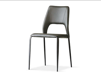 Стул из экокожи с мягкой спинкой SEDIT Vittoria VITMET фабрика SEDIT из Италии