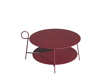 Кофейный столик из стекла и дерева Driade Carmina фабрика Driade из Италии