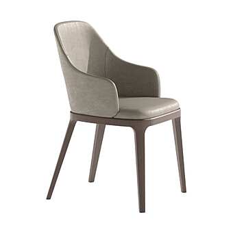 Кресло с мягкой обивкой из массива дерева OLIVIERI Adam SE36 фабрика OLIVIERI из Италии