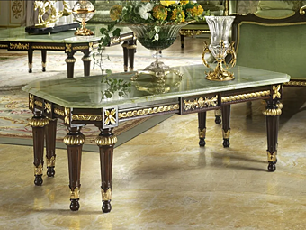 Прямоугольный журнальный стол из мрамора MODENESE GASTONE 14602 фабрика MODENESE GASTONE из Италии