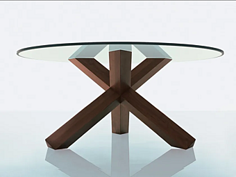 Стол с массивной деревянной основой CASSINA 452 La Rotonda фабрика CASSINA из Италии