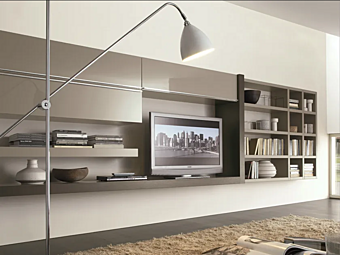 Секционная стенка для хранения MISURAEMME  Wall Crossing фабрика MisuraEmme из Италии