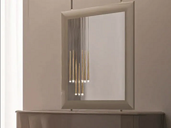 Прямоугольное настенное зеркало с золотой рамой CASA +39 ARES G0014 фабрика CASA +39 из Италии