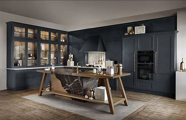 Кухня с островом из дерева MARCHI GROUP Convivium фабрика MARCHI CUCINE из Италии. Фото №5