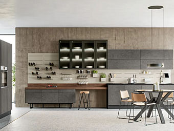 Кухня с округлой задней панелью LUBE CUCINE Round Neck 3 фабрика LUBE CUCINE из Италии