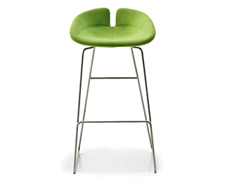 Высокий стул с подножкой из металла MOROSO Fjord 111 фабрика Moroso из Италии