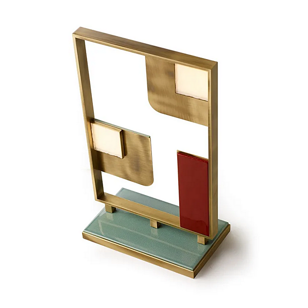 Настольная лампа из латуни с абажуром Sunset средняя MARIONI 02910 фабрика MARIONI из Италии. Фото №3