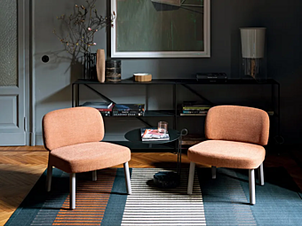 Кресло с тканевой обивкой BROSS ARETHA 1814 фабрика BROSS из Италии