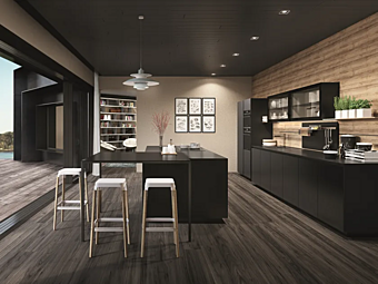 Кухня с островом из материала Euromobil Telero фабрика Euromobil из Италии