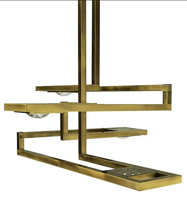 Подвесная лампа из латуни с LED подсветкой MARIONI CECILE 02803G фабрика MARIONI из Италии. Фото №3