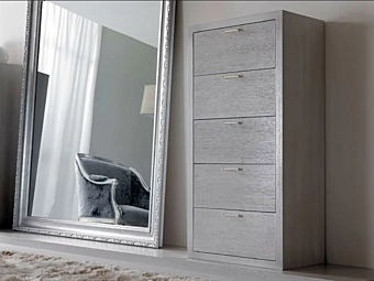 Высокий Деревянный комод с ящиками CORTEZARI Keope 414 фабрика CORTE ZARI из Италии