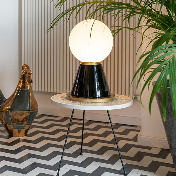 Настольная лампа из керамики с LED подсветкой PALM SMALL MARIONI 02966P фабрика MARIONI из Италии. Фото №6