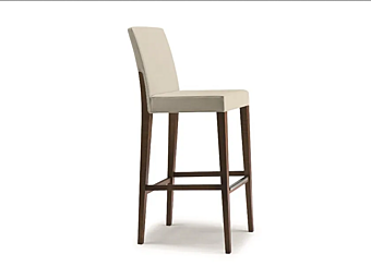 Барный стул с мягкой спинкой и подножкой из ткани Eddie Martini Interiors Барный стул с мягкой спинкой и подножкой из ткани Eddie Martini Interiors фабрика MARTINI INTERIORS из Италии