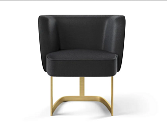 Кресло с обивкой из ткани и подлокотниками MARIONI JOAN 02704