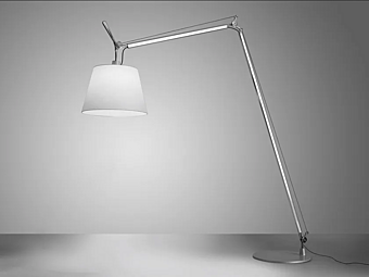 LED торшер с поворотной ручкой из алюминия Artemide Tolomeo Maxi 0510010A фабрика Artemide из Италии
