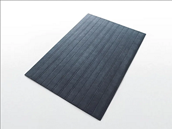 Коврик из ткани однотонного цвета PAOLA LENTI Lines TARP04 фабрика PAOLA LENTI из Италии