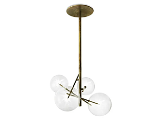 Подвесная светодиодная хрустальная лампа Gallotti&Radice Bolle фабрика Gallotti & Radice из Италии