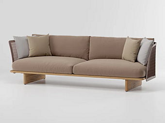 Диван из ткани с сетчатой спинкой KETTAL MESH KS1700100 фабрика KETTAL из Италии