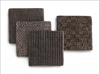 Коврик из хлопка темно-коричневого цвета коллекции Premium FLEXFORM фабрика FLEXFORM из Италии