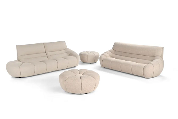 Круглый пуф из ткани Daisy бренда Calia Italia PREMIUM 1209 фабрика Calia Italia из Италии. Фото №2