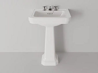 Прямоугольная керамическая раковина на пьедестале Rockefeller 64 Park Avenue фабрика Park Avenue из Италии