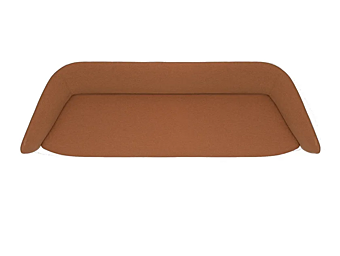 Диван с обитой спинкой из ткани Kristalia Tuile 29TUI03 фабрика Kristalia из Италии