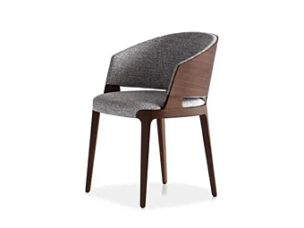 Кресло с обитой спинкой из огнестойкого материала дерево ясень POTOCCO Velis 942/PAW фабрика POTOCCO из Италии