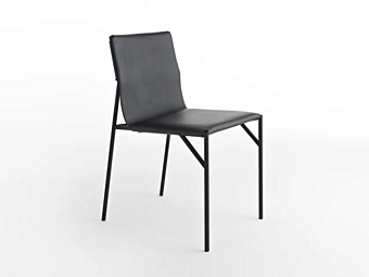 Стул из кожи с мягкой спинкой Casamania & Horm Tout le Jour фабрика Casamania & HORM из Италии