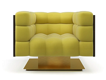 Кресло с подлокотниками из ткани Montgomery MARIONI I0223