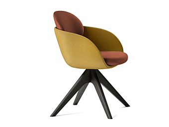 Кресло с подлокотниками из ткани Olie INNOVA Imbottiti L17 фабрика Innova Imbottiti из Италии