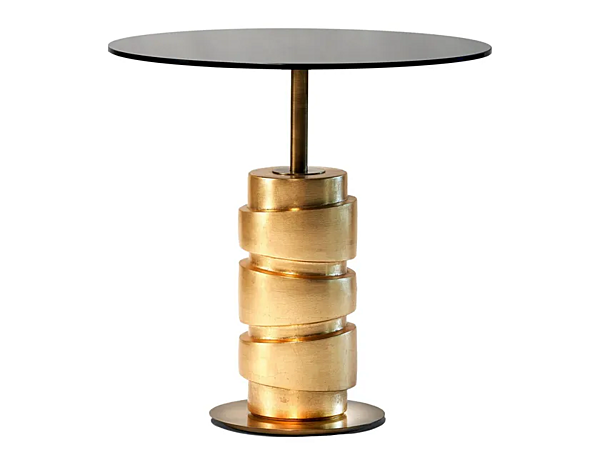 Круглый столик с стеклянной столешницей MARIONI CYL 02136T фабрика MARIONI из Италии. Фото №1