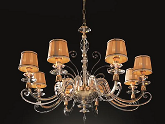 Люстра с кристаллами Сваровски и оттенком сатин Alicante Euroluce Lampadari фабрика EUROLUCE LAMPADARi из Италии