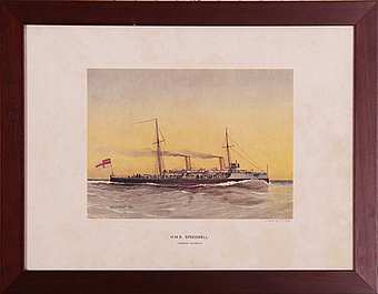 Картина-постер акварель art. D103 H.M.S Speedwell